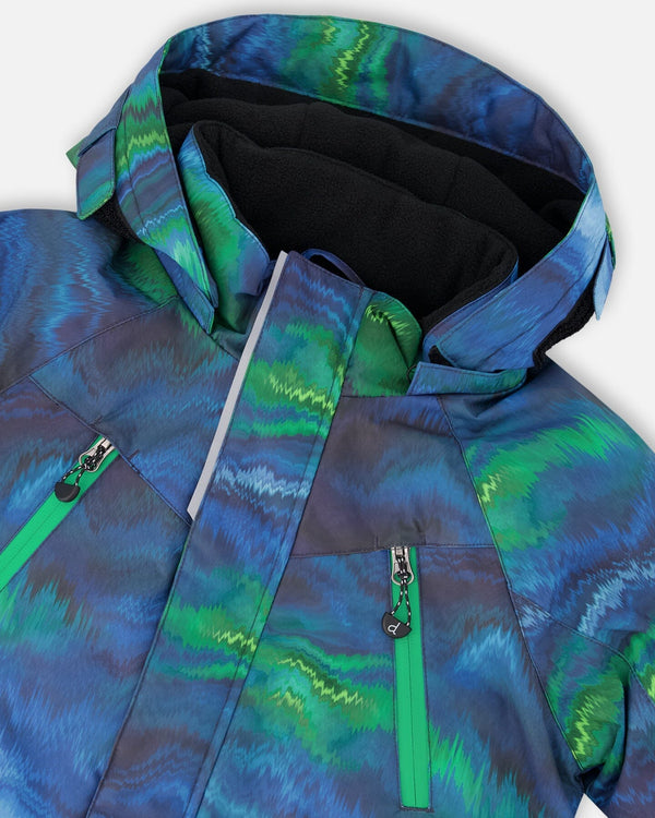 Two-Piece Play Snowsuit With Printed Jacket Black - H10EB46_999