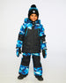 Two-Piece Play Snowsuit Teal Blue Camouflage Snowsuits Deux par Deux