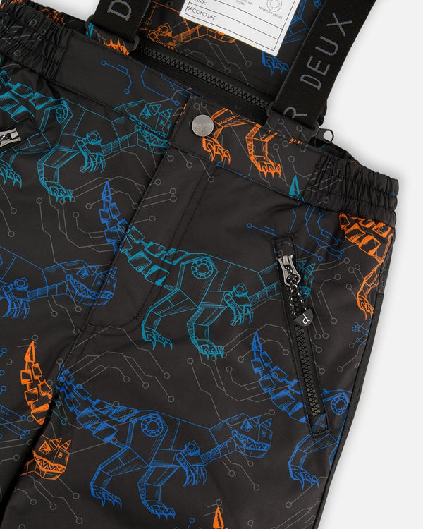 Two-Piece Play Snowsuit Robot Dinosaur Print - H10PB28_190