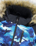 One-Piece Play Snowsuit Teal Blue Camouflage - H10PB32_189