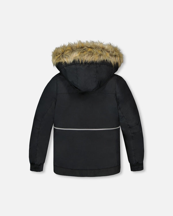 Two-Piece Play Snowsuit With Contrast Jacket Brown Sugar - H10PB42_967