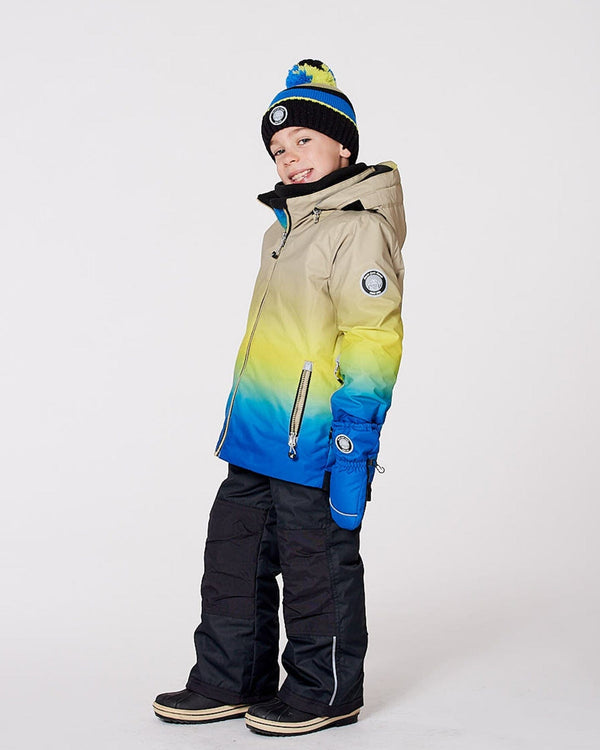 Two-Piece Play Snowsuit With Gradient Jacket Black - H10PB44_999