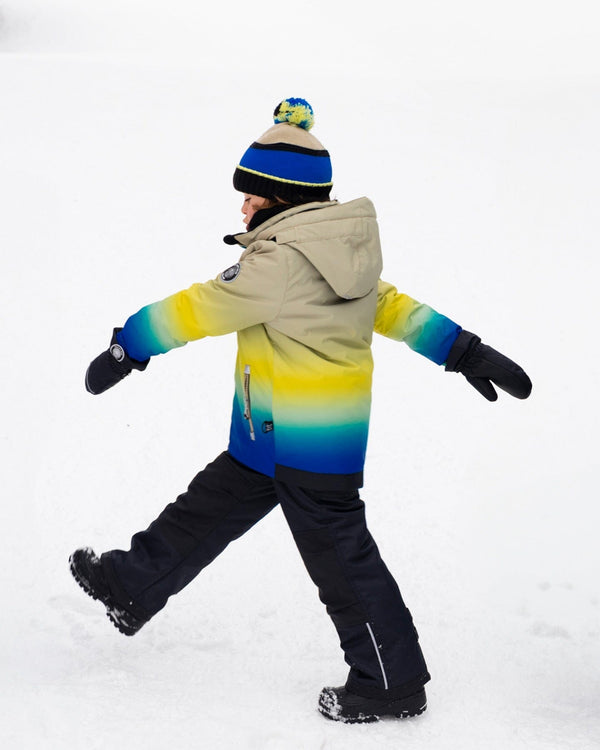 Two-Piece Play Snowsuit With Gradient Jacket Black - H10PB44_999