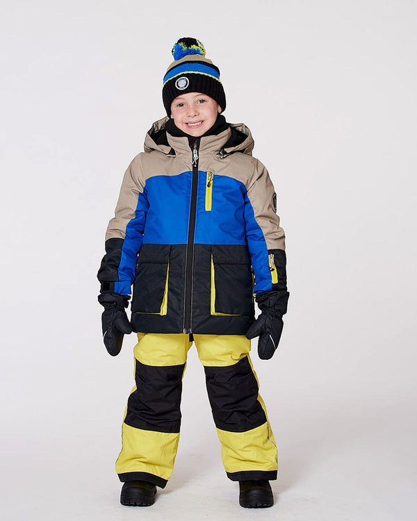 Two-Piece Play Snowsuit Bright Yellow Green - H10PB45_332