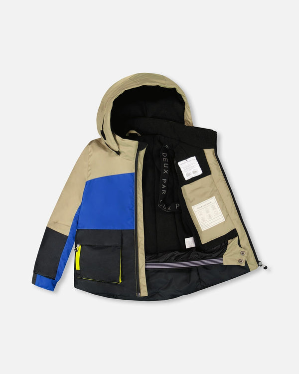 Two-Piece Play Snowsuit Bright Yellow Green - H10PB45_332