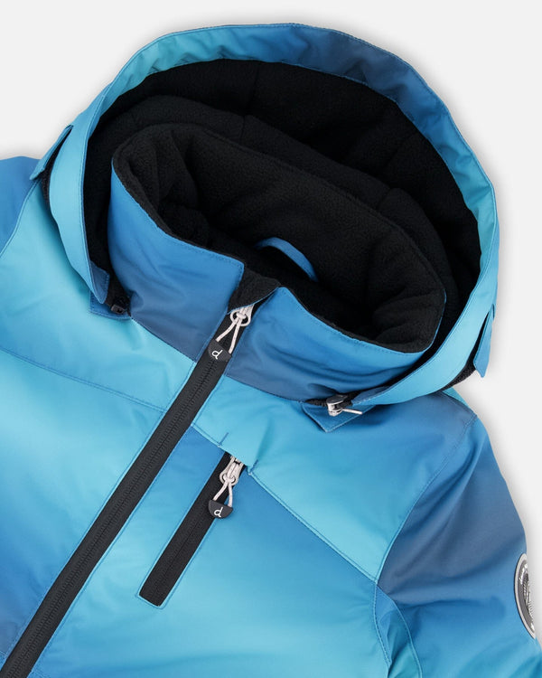 Two-Piece Play Snowsuit With Printed Jacket And Solid Pant Black - H10PB45_999