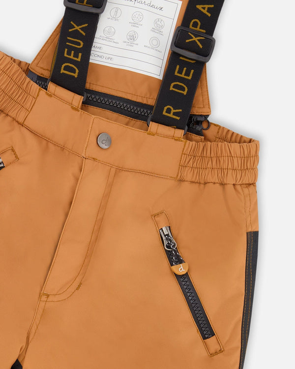 Two-Piece Play Snowsuit With Printed Dinosaurs Jacket Brown - H10PB48_967