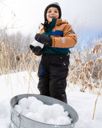One-Piece Play Snowsuit Colorblocked And Black - H10PB73_999
