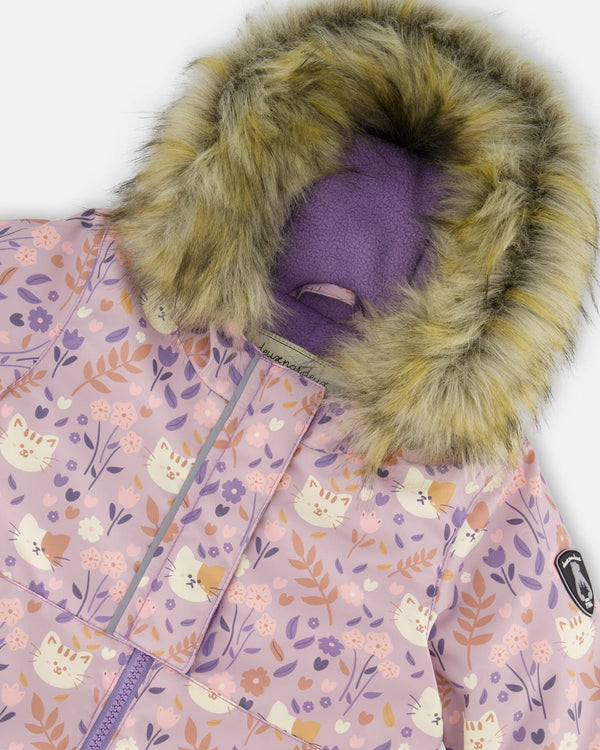 Two-Piece Baby Play Snowsuit Purple Gray - H10PBG84_592