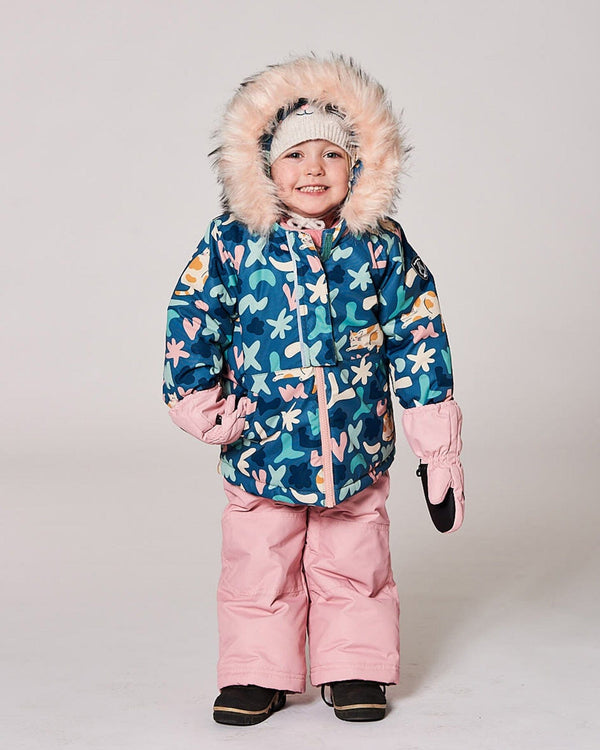Two-Piece Baby Play Snowsuit Dusty Pink - H10PBG84_637
