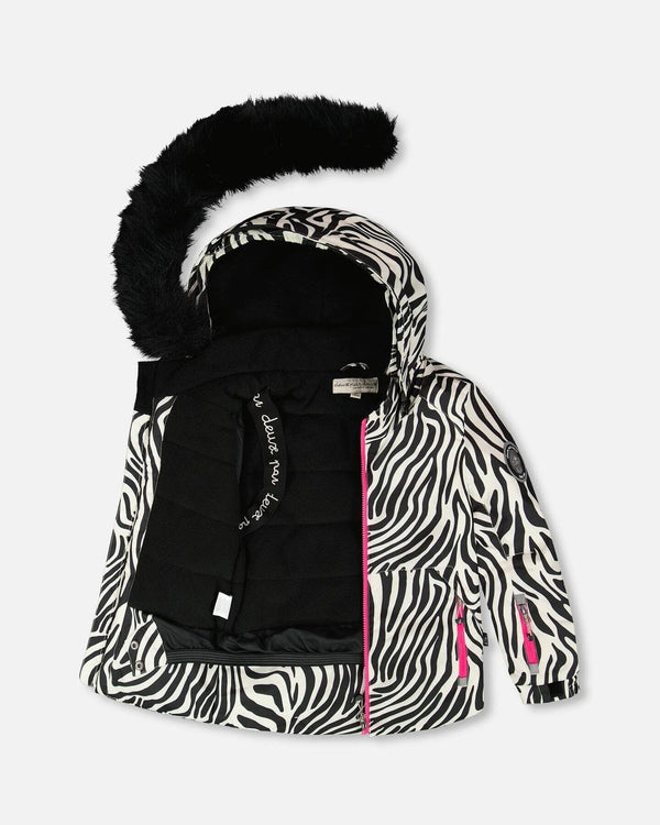 Two-Piece Play Snowsuit Fuchsia Snowsuits Deux par Deux