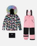 Two-Piece Play Snowsuit With Printed Jacket Pink - H10PG81_624