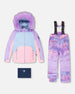 Two-Piece Play Snowsuit Purple Geo - H10PG82_011