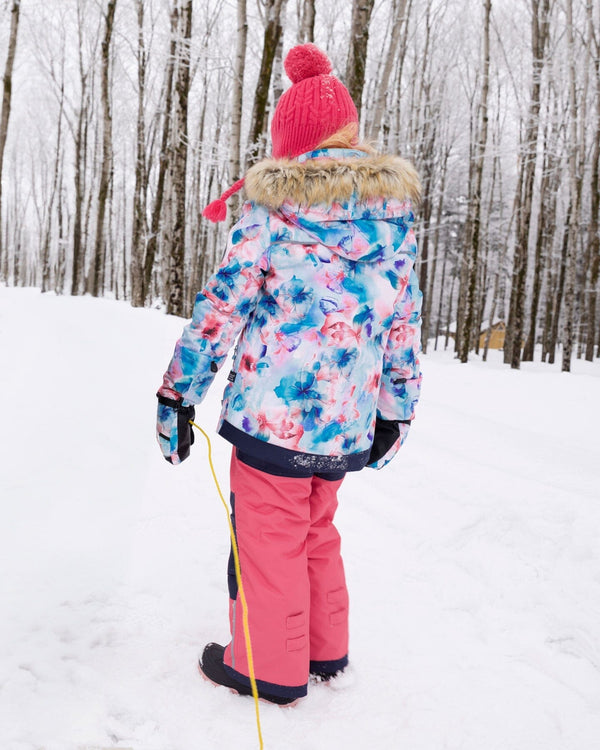 Two-Piece Play Snowsuit With Printed Jacket Flash Coral - H10PG84_640