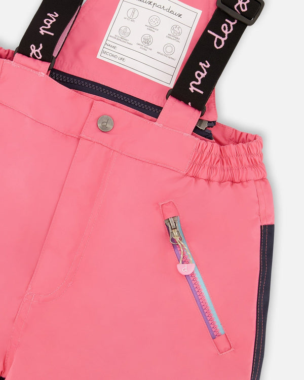 Two-Piece Play Snowsuit With Printed Jacket And Solid Pant Candy Pink - H10PG95_639