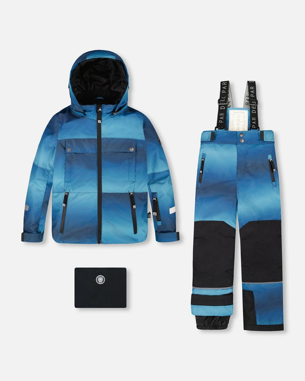 Two-Piece Teknik Snowsuit Teal Gradient - H10TB50_028