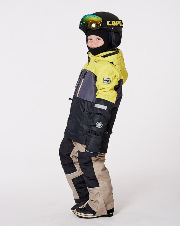 Two-Piece Teknik Snowsuit Colorblocked Light Khaki Green - H10TB51_364