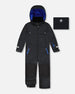 Solid One-Piece Teknik Snowsuit Black - H10TB76_999
