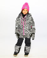 Two-Piece Teknik Snowsuit Zebra Print Snowsuits Deux par Deux