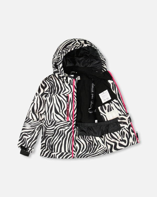 Two-Piece Teknik Snowsuit Zebra Print - H10TG26_094