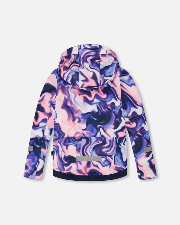 Two-Piece Teknik Snowsuit Pink And Blue Marble - H10TG92_007