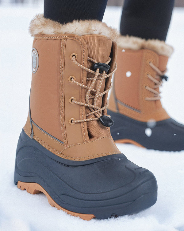 Winter Boots Brown Sugar With Removable Liner Winter Boots Deux par Deux