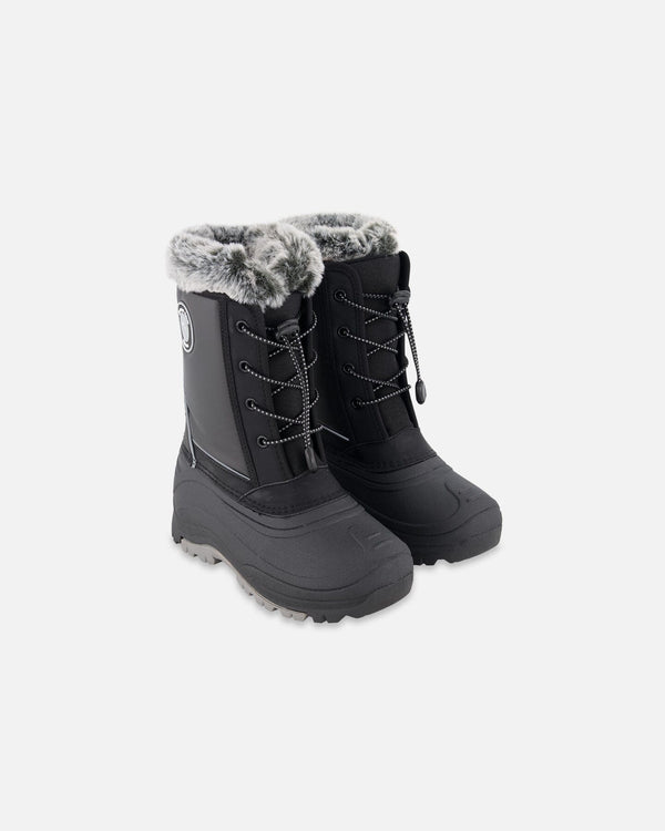 Winter Boots Black With Removable Liner Winter Boots Deux par Deux