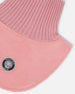 Polar Fleece And Knit Neckwarmer Dusty Pink - H10XCOL_637