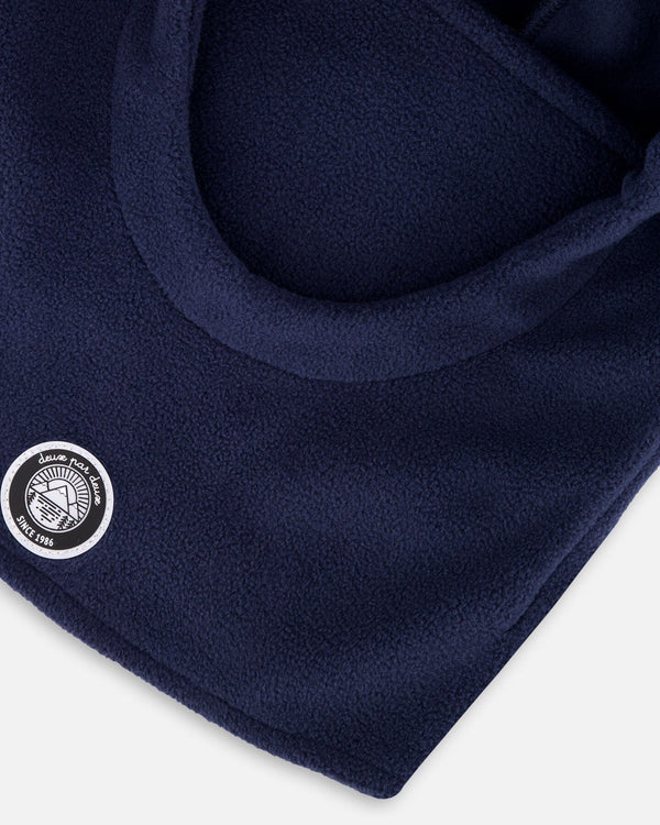 Polar Fleece Balaclava For Ski Helmet Navy Blue - H10XDIN_980