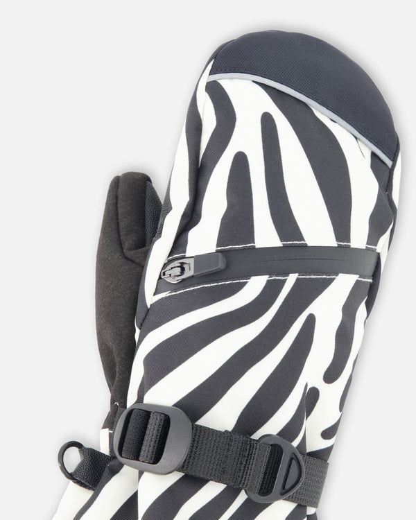 Winter Mittens Teknik Zebra Print - H10XM201_094
