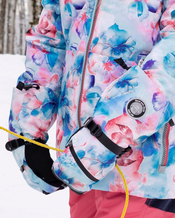 Winter Mittens Teknik Blue Flower Print - H10XM203_020