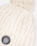 Lined Winter Hat With Pompom Off-White - H10XT1_165
