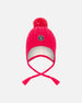 Lined Winter Hat With Pompom Flash Coral - H10XT1_640