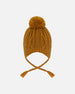 Lined Winter Hat With Pompom Brown Sugar - H10XT1_967