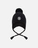 Lined Winter Hat With Pompom Black - H10XT1_999