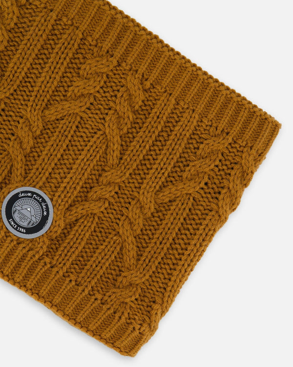 Lined Winter Neckwarmer Brown Sugar - H10XT2_967