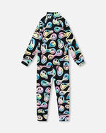 Two-Piece Thermal Underwear Set Smiley Face Girl - H10Y600_018