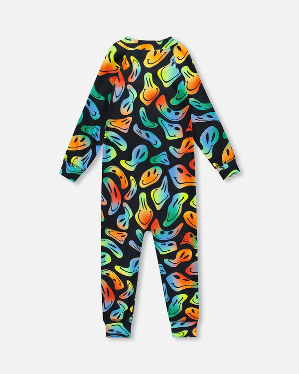 One-Piece Thermal Underwear Smiley Face Boy - H10Y700_033