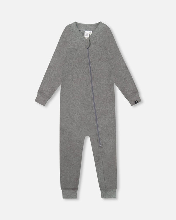 One-Piece Thermal Underwear Dark Heather Gray - H10Y700_197