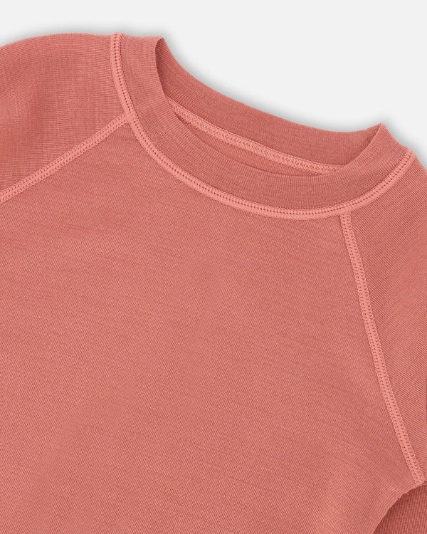 Merino Wool Base Layer Set Dusty Pink - H10Y800_643