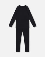 Merino Wool Base Layer Set Black - H10Y800_999