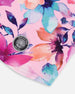 Brushed Jersey Balaclava Pink Watercolor Flower Print - H10YBAL_012