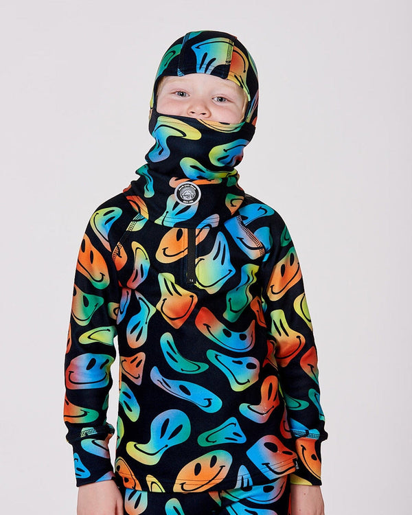 Brushed Jersey Balaclava Smiley Face Boy - H10YBAL_033