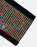 Lined Knit Neckwarmer Black And Multicolor - H10Z04_000