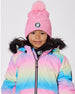 Lined Knit Pompom Hat Pink - H10Z14_624