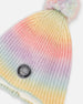 Lined Peruvian Knit Pompom Hat Multicolor - H10Z22_000