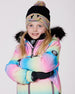Lined Knit Hat With Pompom Black And Multicolor - H10Z24_000