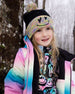Lined Knit Hat With Pompom Black And Multicolor - H10Z24_000