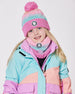 Lined Knit Pompom Hat Pink, Orange And Turquoise - H10Z27_000