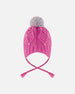 Lined Peruvian Knit Hat With Pompom Pink And Multicolor - H10Z31_000